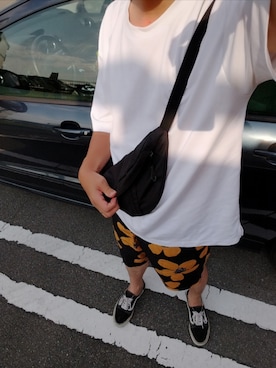 「coca（coca）（コカ）のアイテム（パンツ）」を使った、tanachuuuuさん（メンズ・178cm）の夏コーディネート