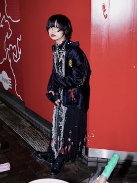 「KIDILL（キディル）のアイテム（その他アウター）」を使った、onakagaippaiさん（レディース・151cm）の冬コーディネート