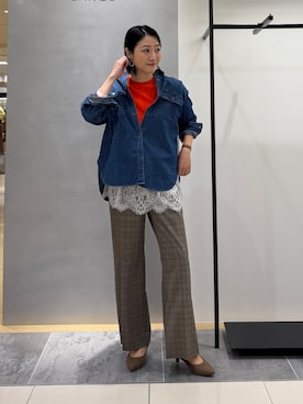 「INDIVI（インディヴィ）のアイテム」を使った、shihoさん（レディース・160cm）の秋コーディネート