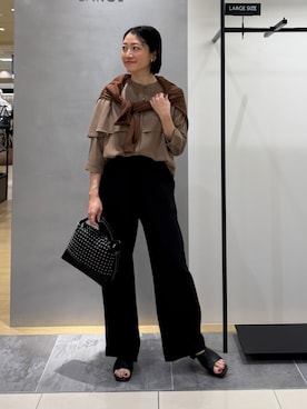「INDIVI（インディヴィ）のアイテム」を使った、shihoさん（レディース・160cm）の秋コーディネート