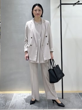 「HusHusH（ハッシュアッシュ）のアイテム（パンツ）」を使った、shihoさん（レディース・160cm）の冬コーディネート