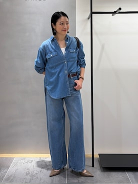 「アイテム（ファッション雑貨、オレンジ系）」を使った、shihoさん（レディース・160cm）の秋コーディネート