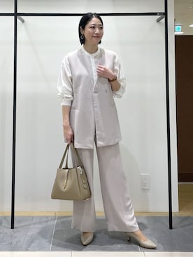 「HusHusH（ハッシュアッシュ）のアイテム（パンツ）」を使った、shihoさん（レディース・160cm）の冬コーディネート