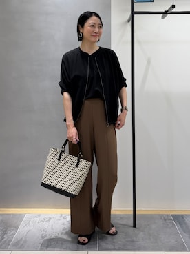 「アイテム（ブルゾン）」を使った、shihoさん（レディース・160cm）の夏コーディネート