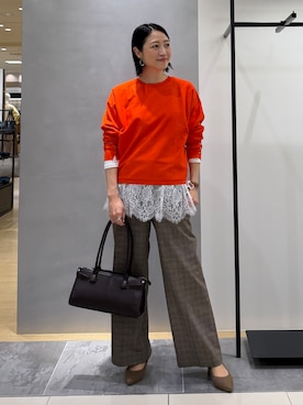 「INDIVI（インディヴィ）のアイテム」を使った、shihoさん（レディース・160cm）の秋コーディネート