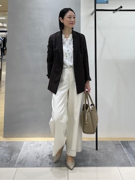 「UNTITLED（アンタイトル）のアイテム（ネックレス）」を使った、shihoさん（レディース・160cm）の春コーディネート