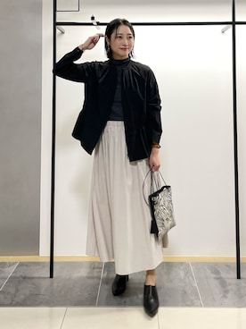 「INDIVI（インディヴィ）のアイテム（ブルゾン）」を使った、shihoさん（レディース・160cm）の冬コーディネート