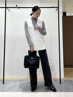 「grove（グローブ）のアイテム（帽子）」を使った、shihoさん（レディース・160cm）の冬コーディネート