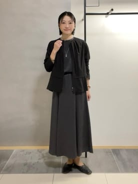 「INDIVI（インディヴィ）のアイテム（ブルゾン）」を使った、shihoさん（レディース・160cm）の冬コーディネート