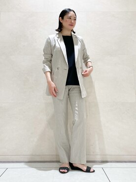 「フォロー、イイネ、お気に入り登録お願いします♡」｜「アイテム（ジャケット/アウター）」を使った、shihoさん（レディース・161cm）の春コーディネート