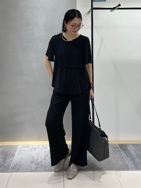 「HusHusH（ハッシュアッシュ）のアイテム（パンツ）」を使った、shihoさん（レディース・160cm）の春コーディネート