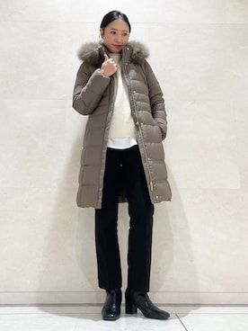 「フォロー、イイネ、お気に入り登録お願いします♡」｜「アイテム（ジャケット/アウター）」を使った、shihoさん（レディース・161cm）の冬コーディネート