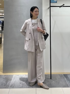 「HusHusH（ハッシュアッシュ）のアイテム（パンツ）」を使った、shihoさん（レディース・160cm）の春コーディネート