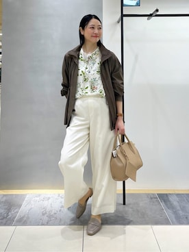 「INDIVI（インディヴィ）のアイテム（ブルゾン）」を使った、shihoさん（レディース・160cm）の春コーディネート