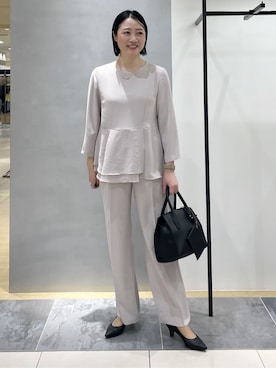 「HusHusH（ハッシュアッシュ）のアイテム（パンツ）」を使った、shihoさん（レディース・160cm）の冬コーディネート