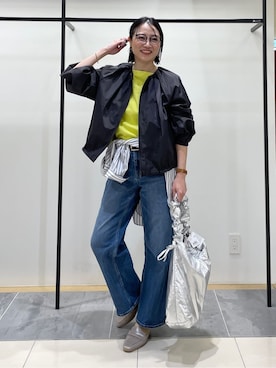 「UNTITLED（アンタイトル）のアイテム（ブルゾン）」を使った、shihoさん（レディース・160cm）の春コーディネート