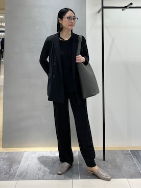 「HusHusH（ハッシュアッシュ）のアイテム（パンツ）」を使った、shihoさん（レディース・160cm）の春コーディネート