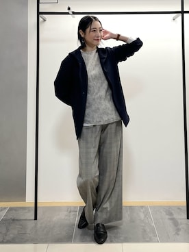 「INDIVI（インディヴィ）のアイテム（ブルゾン）」を使った、shihoさん（レディース・160cm）の冬コーディネート