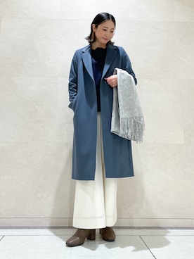 「フォロー、イイネ、お気に入り登録お願いします♡」｜「アイテム（ジャケット/アウター）」を使った、shihoさん（レディース・161cm）の冬コーディネート