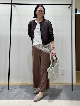 「INDIVI（インディヴィ）のアイテム」を使った、shihoさん（レディース・160cm）の春コーディネート