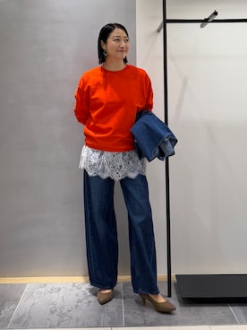 「INDIVI（インディヴィ）のアイテム」を使った、shihoさん（レディース・160cm）の秋コーディネート