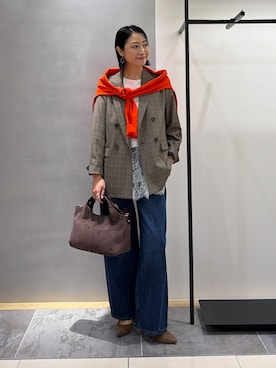 「INDIVI（インディヴィ）のアイテム」を使った、shihoさん（レディース・160cm）の秋コーディネート