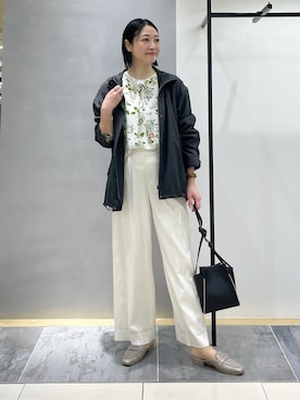 「UNTITLED（アンタイトル）のアイテム（ブルゾン）」を使った、shihoさん（レディース・160cm）の春コーディネート