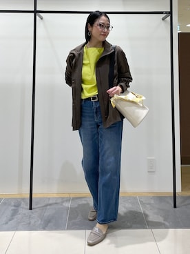 「INDIVI（インディヴィ）のアイテム（ブルゾン）」を使った、shihoさん（レディース・160cm）の春コーディネート