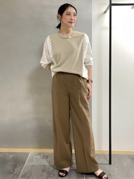 「esche（エッシュ）のアイテム」を使った、shihoさん（レディース・161cm）の春コーディネート
