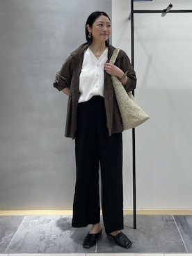 「INDIVI（インディヴィ）のアイテム（ブルゾン）」を使った、shihoさん（レディース・160cm）の春コーディネート