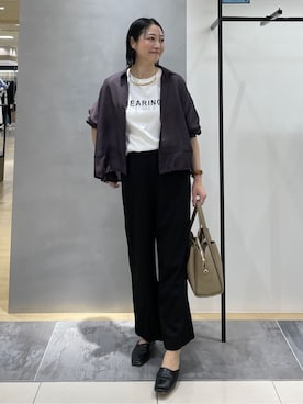 「UNTITLED（アンタイトル）のアイテム（ネックレス）」を使った、shihoさん（レディース・160cm）の春コーディネート