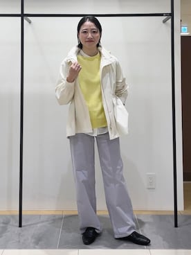 「INDIVI（インディヴィ）のアイテム（ブルゾン）」を使った、shihoさん（レディース・160cm）の冬コーディネート