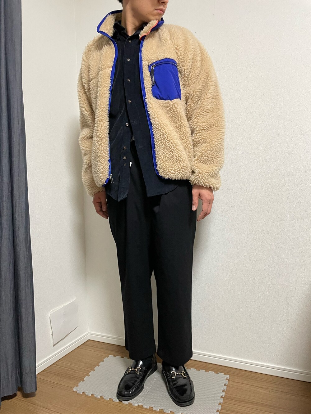 【値下げしました！】パラブーツ オルセー 黒 レザー ローファー 13028450-1.jpg
