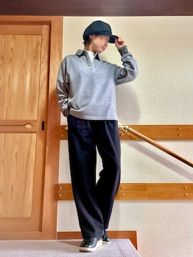 「アイテム（キャスケット）」を使った、youさん（レディース・158cm）の冬コーディネート