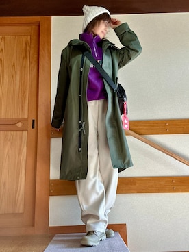 「アイテム（モッズコート）」を使った、youさん（レディース・158cm）の冬コーディネート