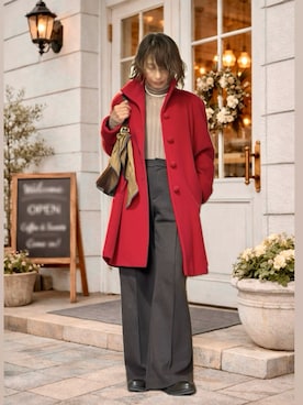 「BENEBIS（ベネビス）のアイテム」を使った、youさん（レディース・158cm）の冬コーディネート