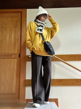 「チャイハネ（チャイハネ）のアイテム」を使った、youさん（レディース・158cm）の冬コーディネート