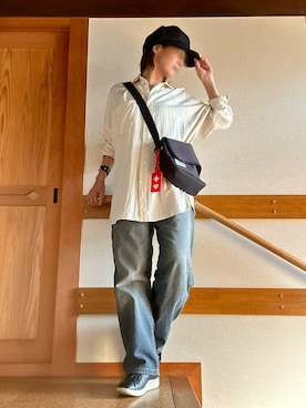 「アイテム（キャスケット）」を使った、youさん（レディース・158cm）の秋コーディネート