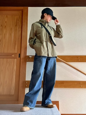 「anello（アネロ）のアイテム」を使った、youさん（レディース・158cm）の冬コーディネート