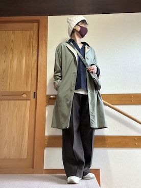 「anello（アネロ）のアイテム」を使った、youさん（レディース・158cm）の冬コーディネート