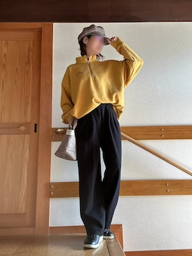 「アイテム（キャスケット）」を使った、youさん（レディース・158cm）の秋コーディネート