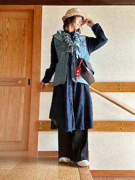 「アイテム（その他アウター）」を使った、youさん（レディース・158cm）の秋コーディネート