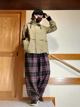 「アイテム（キャスケット）」を使った、youさん（レディース・158cm）の冬コーディネート