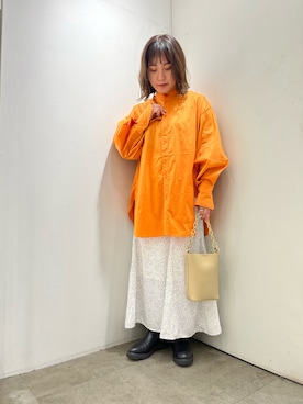 「RODE SKO(ロデスコ)のアイテム(ショルダーバッグ、ベージュ系)」を使った、kyoka522さん(レディース・150cm)の春コーディネート