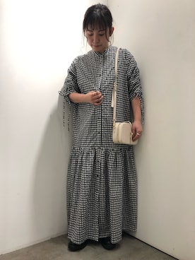 「ギンガムチェックワンピース」｜kyoka522さん（レディース・150cm）の春コーディネート