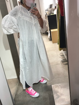 「インドコットン」｜「アイテム（アクセサリー）」を使った、kyoka522さん（レディース・150cm）の春コーディネート