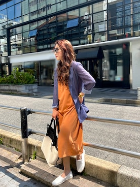 「AXchange」｜「アイテム（スリッポン）」を使った、Fuji☺︎Kさん（レディース・154cm）の春コーディネート
