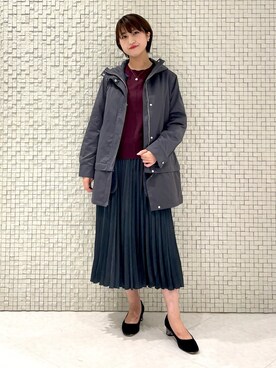「インディヴィ」｜「アイテム（ブルゾン）」を使った、yukiさん（レディース・164cm）の秋コーディネート