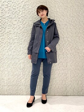 「インディヴィ」｜「アイテム（ブルゾン）」を使った、yukiさん（レディース・164cm）の秋コーディネート