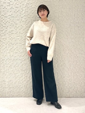 「インディヴィ」｜「アイテム（ダウンジャケット/コート）」を使った、yukiさん（レディース・164cm）の冬コーディネート